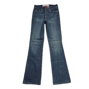 Denizen Bootcut Totally Shaping Jeans 2 (25x31) Blue Dark Wash Stretch Womens